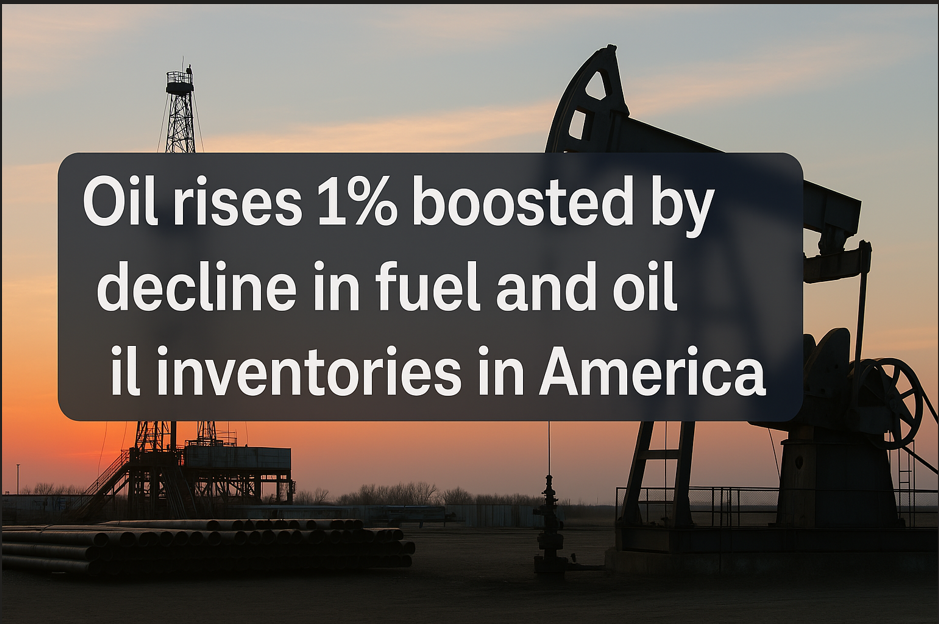 Oil Rises 1% Boosted by Decline in Fuel and Oil Inventories in America